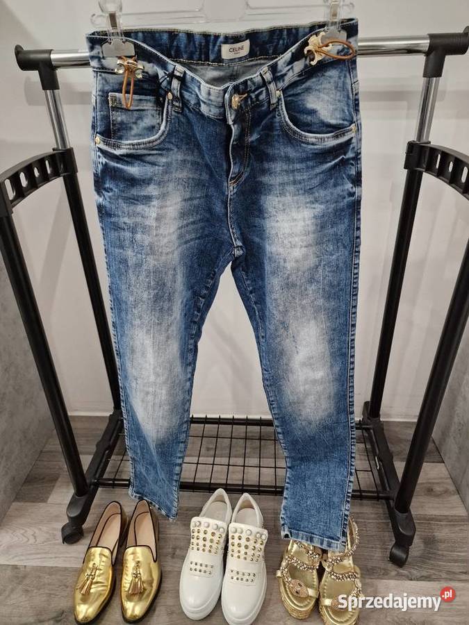 Spodnie Jeansowe Celin 26 S M niebieski sprzedam