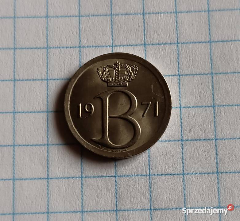 25 CENTYMÓW 1971 BELGIA Piszczac