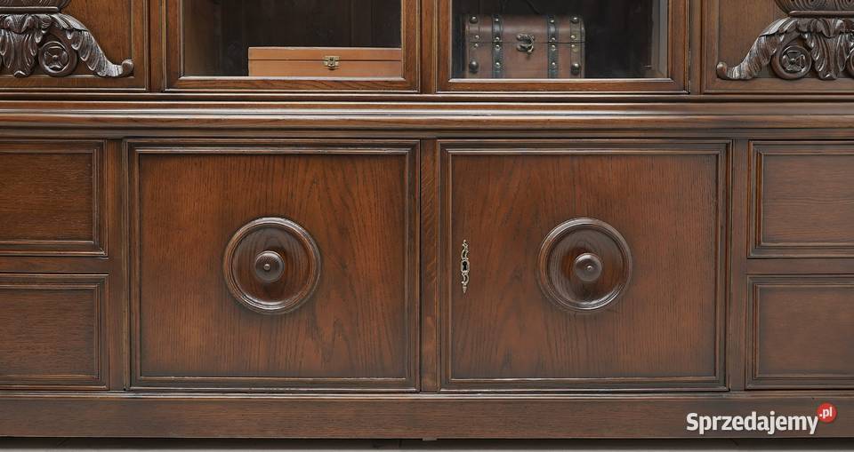 Zabytkowa biblioteka z lat 30tych w stylu Jerka