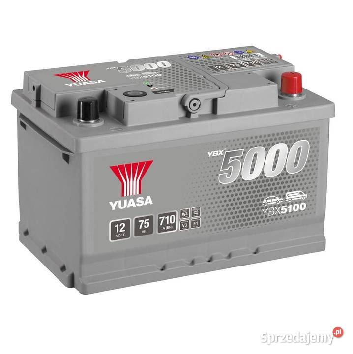 Akumulator Yuasa YBX5000 Silver High Performance osobowe Pruszków