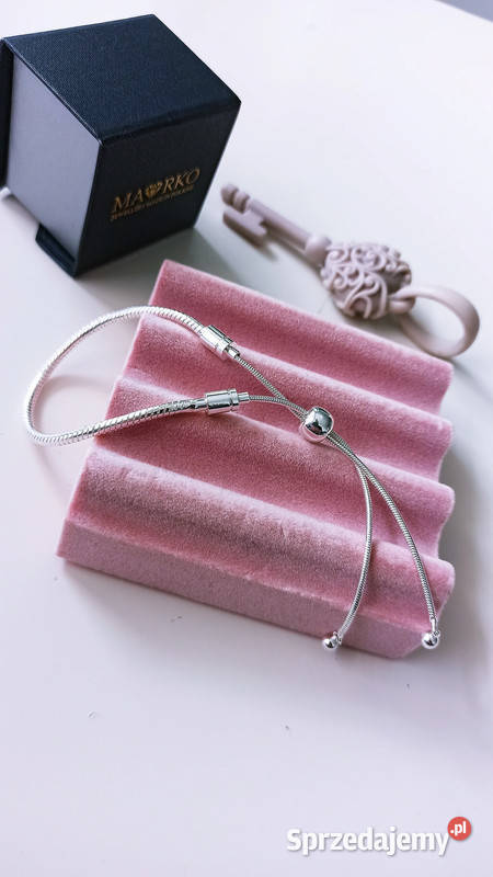 Bransoletka SREBRNA modułowa regulowana na Warszawa