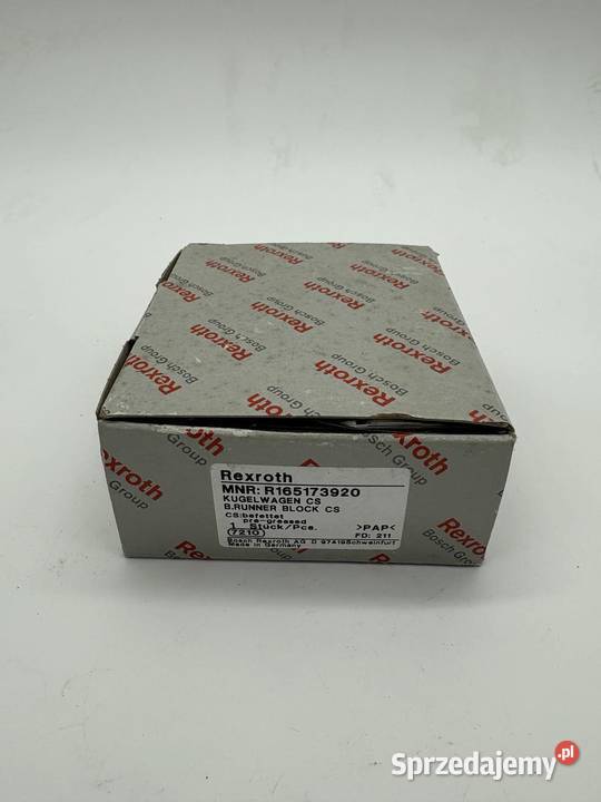 Rexroth R165173920 Wózek liniowy mazowieckie Warszawa