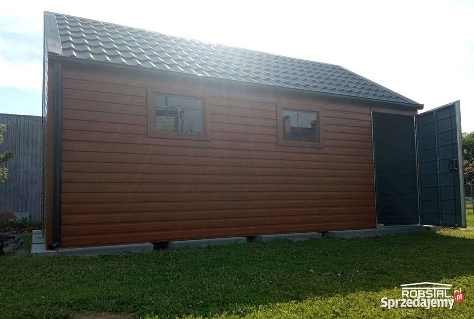 Garaż 4x6 BlachodachówkaBlacha Drewnopodobna 24m2 Środa Wielkopolska