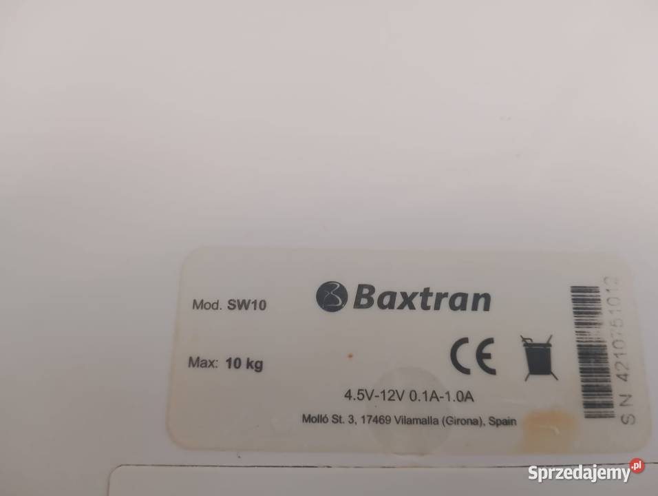 Waga kalkulacyjna cyfrowa BAXTRAN SW10 Wrocław