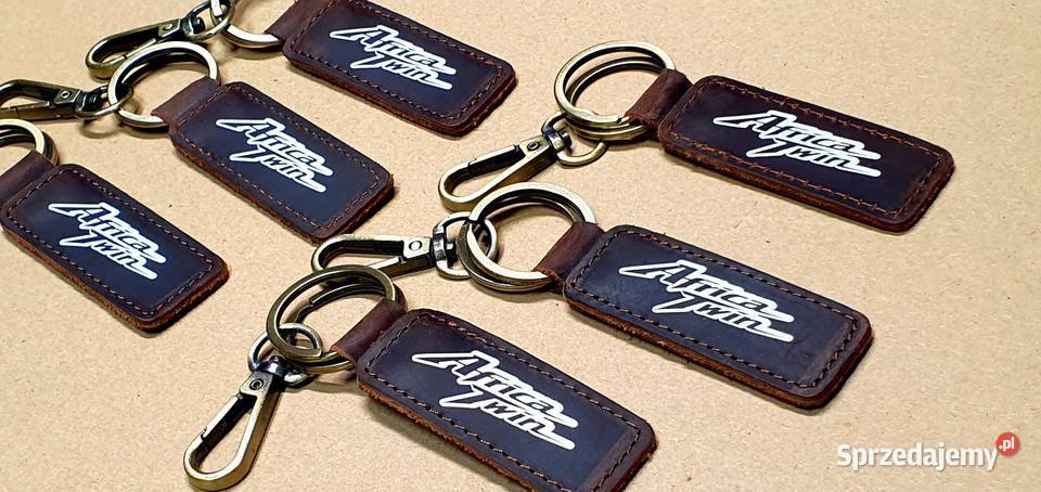Printed leather key ring Skórzany brelok do Uniseks Pozostałe sprzedam