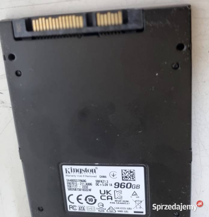 Dysk SSD Kingston 960 GB sprawny SATA Jastrzębie-Zdrój sprzedam