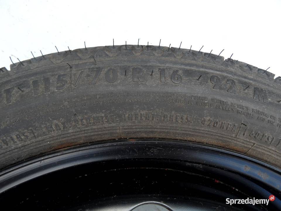 OPEL VECTRA C koło dojazdowe 1157016 92M 5x110