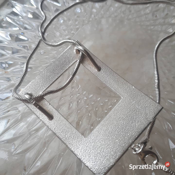 Naszyjnik damski srebro szczotkowane sprzedam