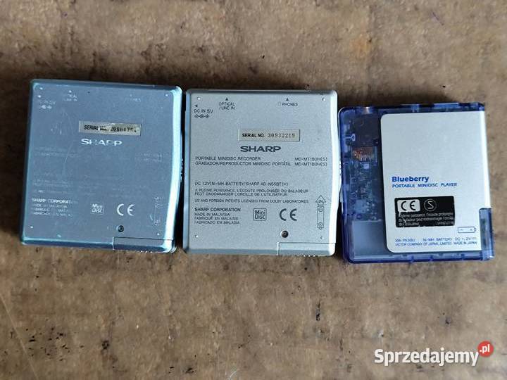 Walkman MD Sharp JVC uszkodzone Odtwarzacze CD i MD Grabowo