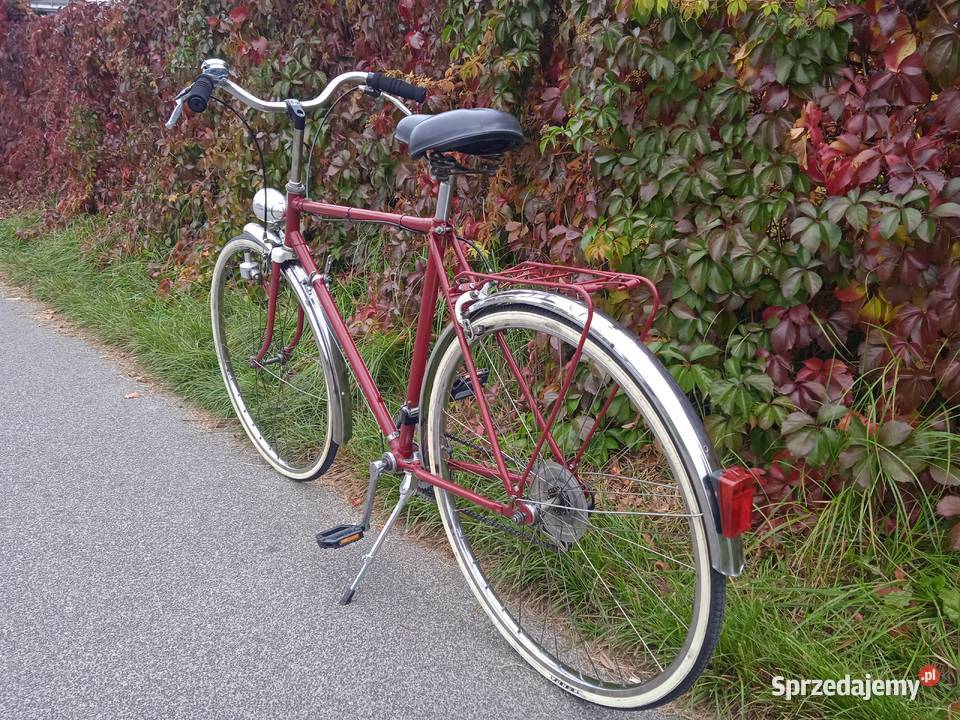 Rower miejski męski 28 biegi 2x4 vintage retro mazowieckie Pruszków sprzedam