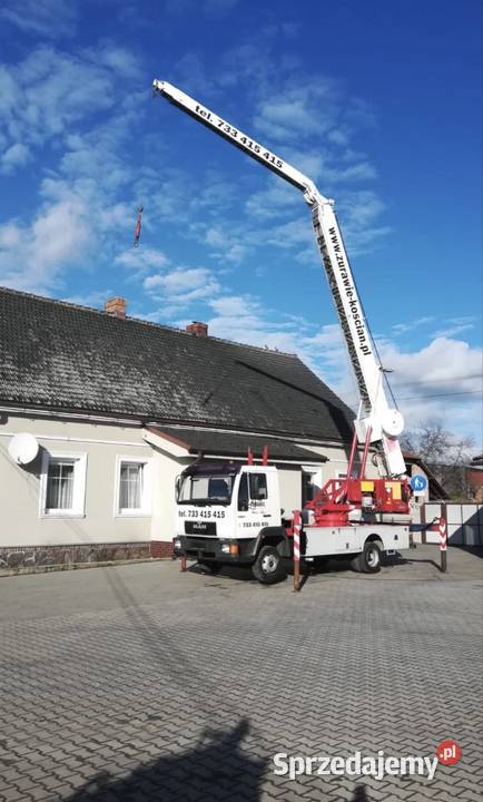 Żuraw Ciesielski dźwig dekarski Klaas K 2834 nie Kiełczewo