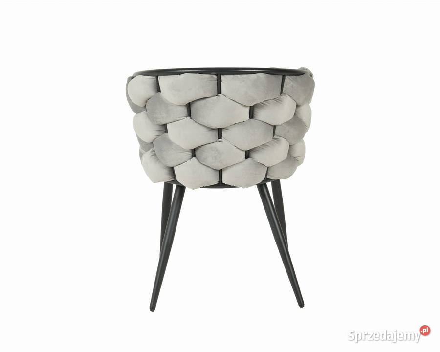 Krzesło szaroczarne Glamour Nowojorskie Prima Golkowice