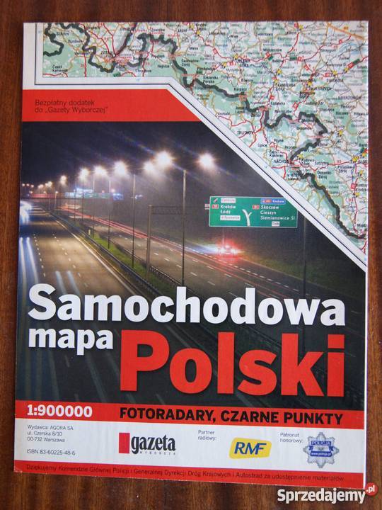 Samochodowa mapa Polski Parczew