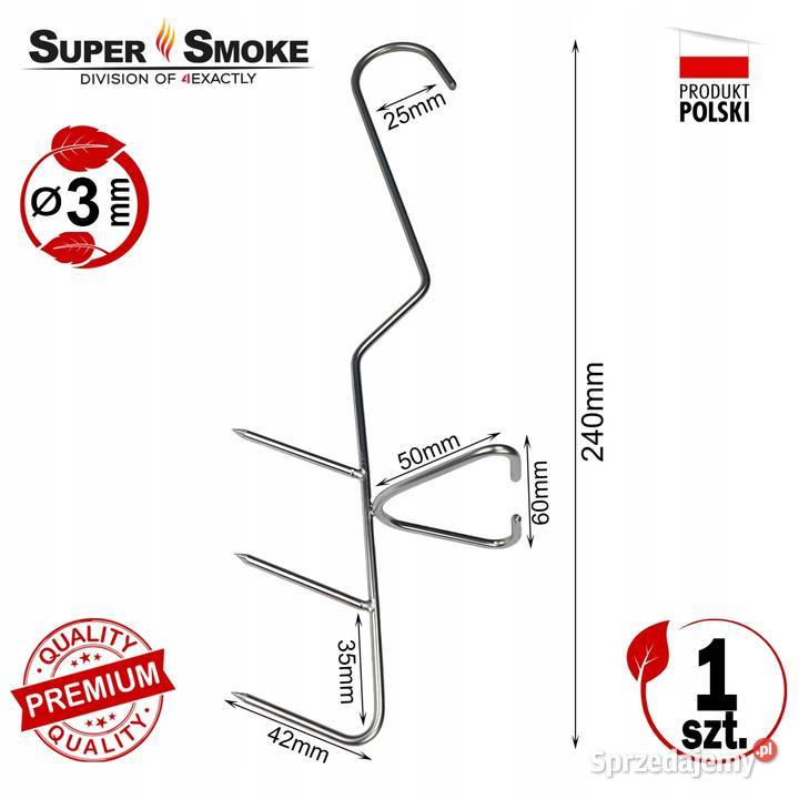 Hak Wędzarniczy Super Smoke do ryb 3mm Premium Białystok