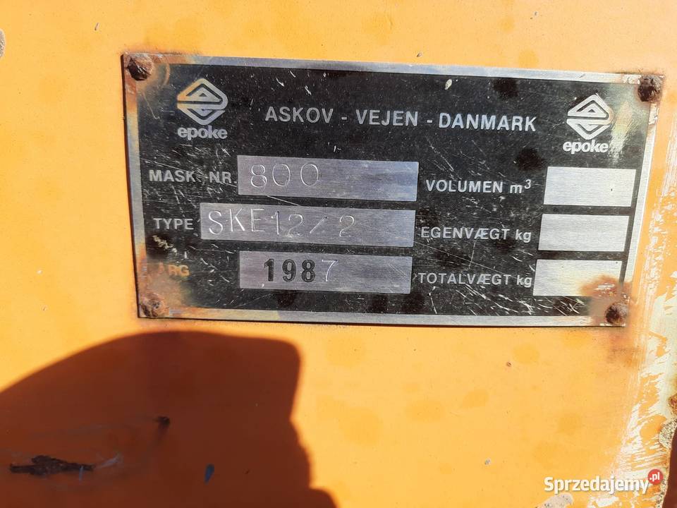 Piaskarka solarka posypywarka EPOKE 122 Pozostałe Starkowa Huta sprzedam