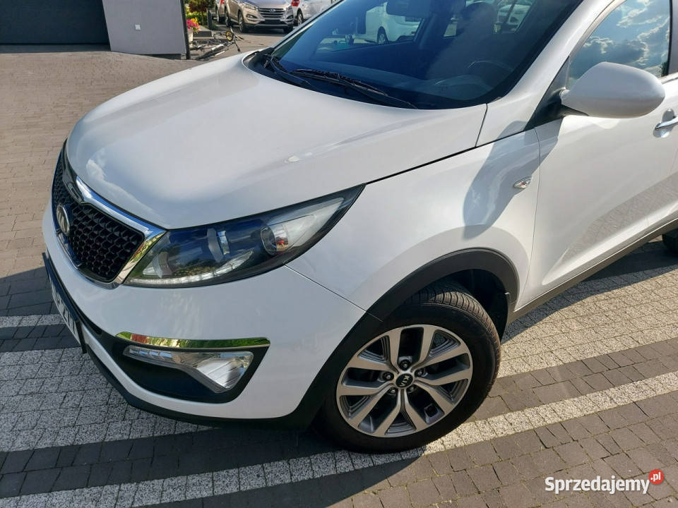 Kia Sportage 16 benzyna kamera Biała Perła III nieuszkodzony Drelów