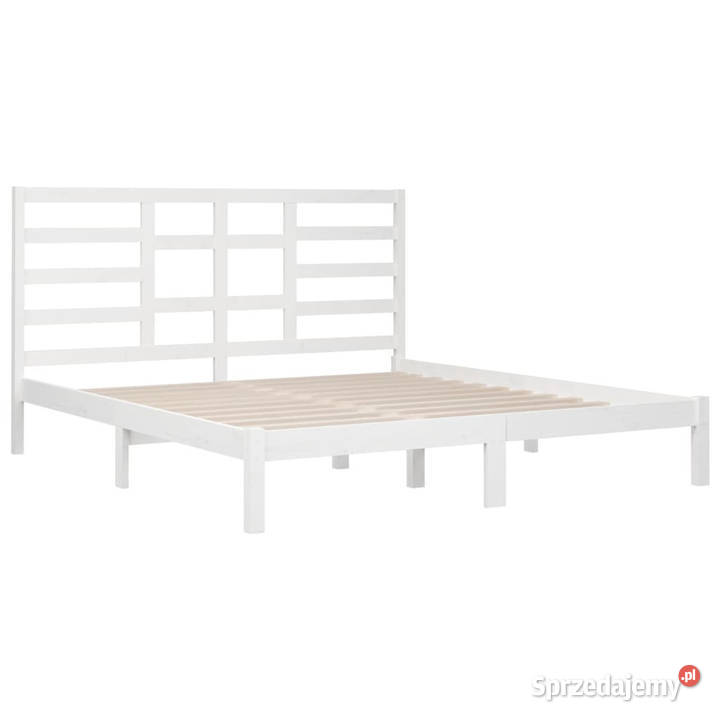 Rama łóżka biała lite drewno 200 x 200 WM3105816 Warszawa sprzedam
