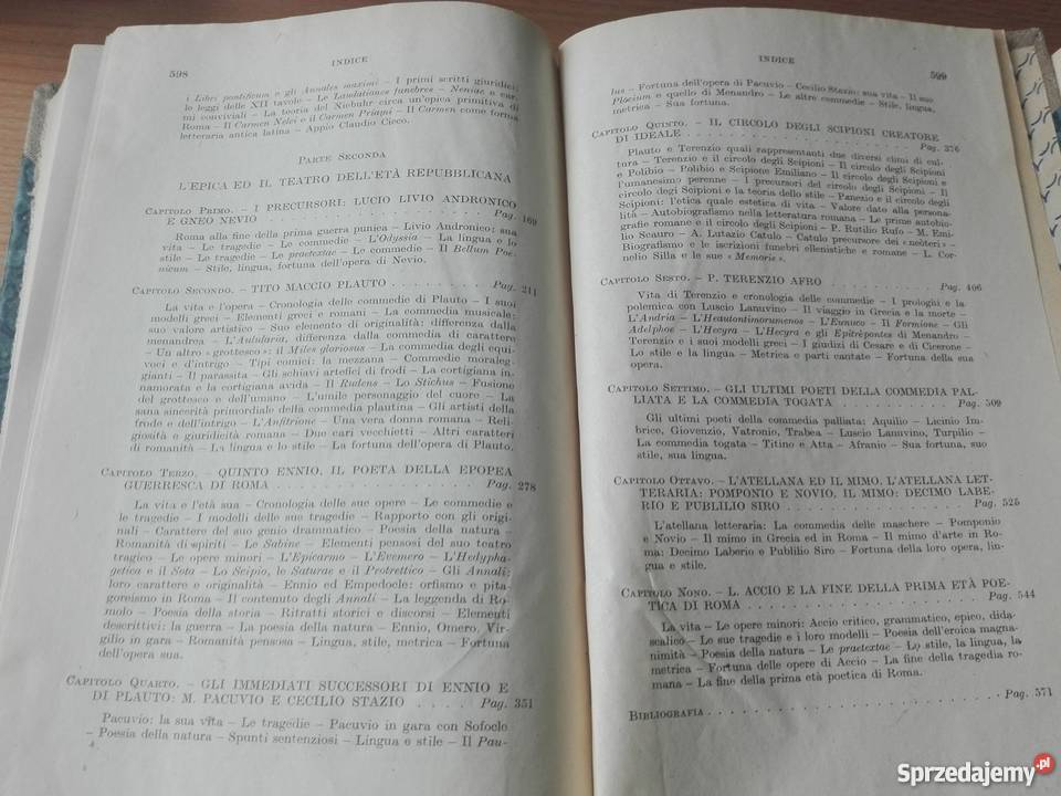 Storia della letteratura latina 1 3 Originalit Książki naukowe i popularnonaukowe pomorskie Gdańsk