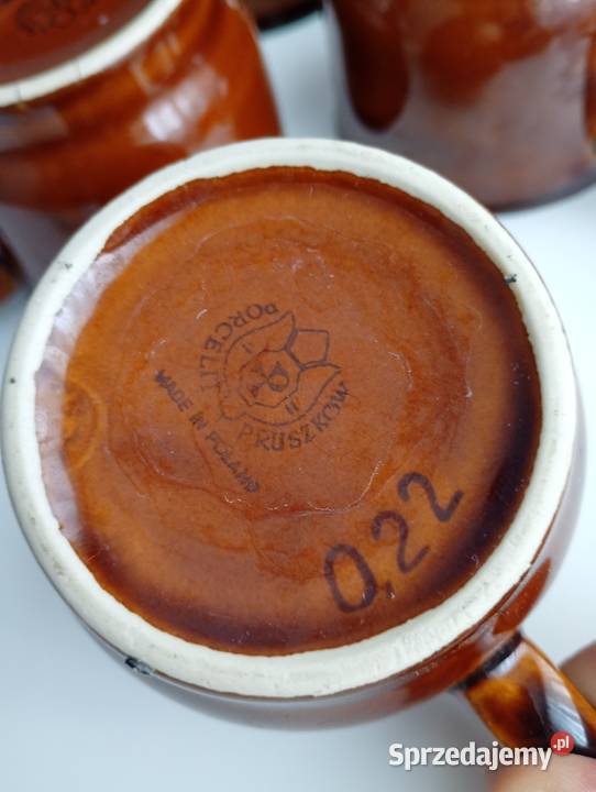 Kubki filiżanki z porcelitu Pruszków Pozostałe podlaskie sprzedam
