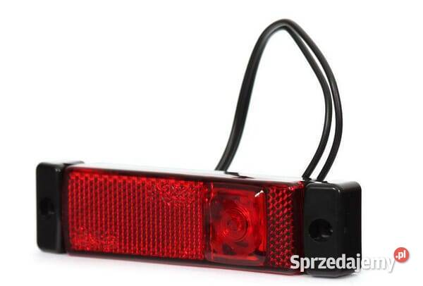 Lampa obrysowa LED prostokątna 1224V z przewodem Kamionna