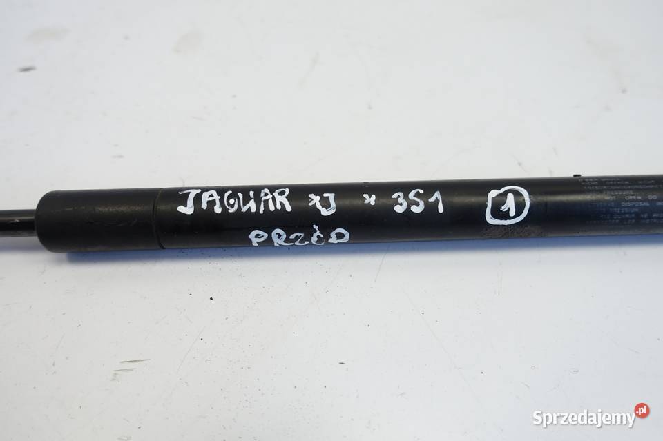 Jaguar XJ X351 SIŁOWNIK PRZEDNIEJ MASKI przód Rudka