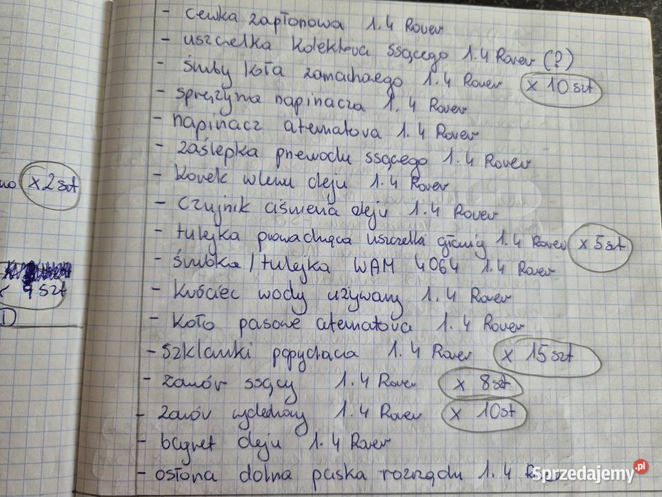 Polonez z silnikiem Rover 14 części