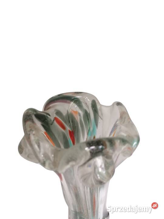 WAZON SĘKACZ KOLOROWE SZKŁO PRL VINTAGE dolnośląskie Kłodzko