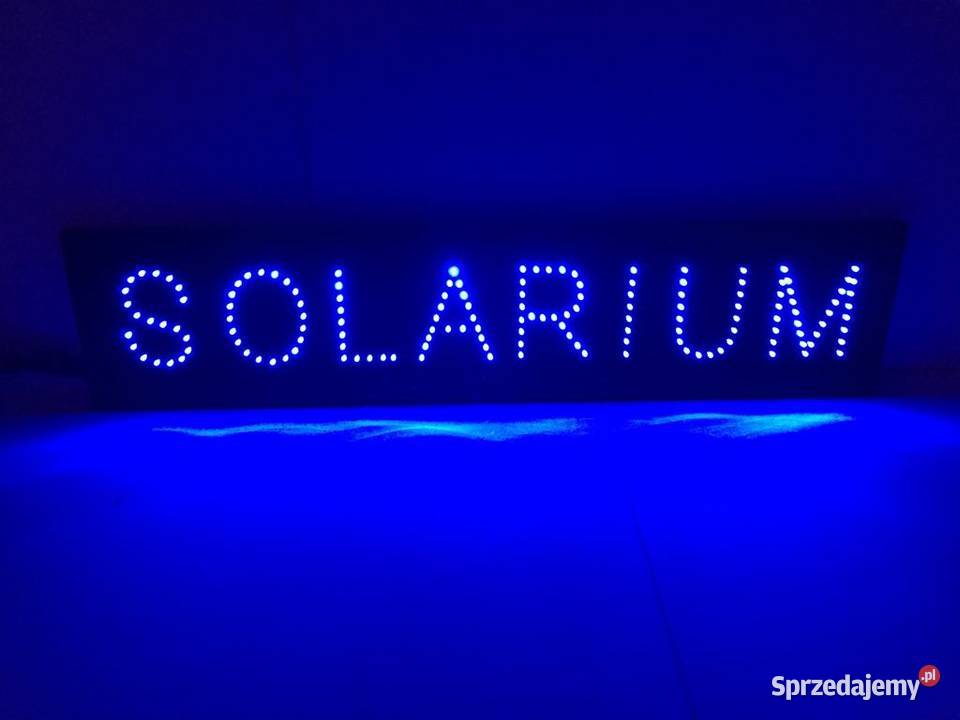 LED tablica diodowa reklamowa SOLARIUM 80x20 mazowieckie Pomiechówek