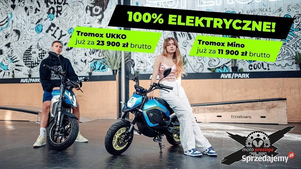 Motocykl elektryczny TROMOX UKKO S Dealer Nowy Sącz + Dotacja mój elektryk