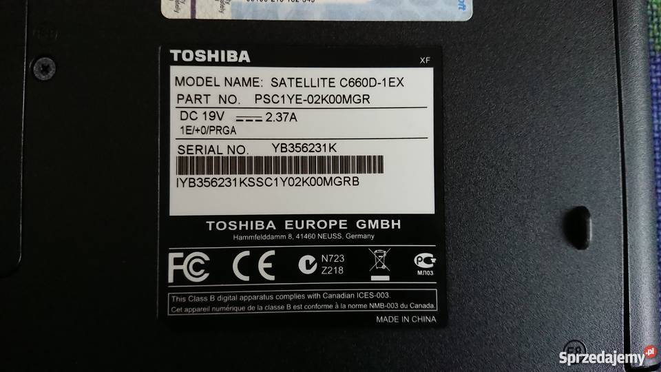 Laptop Toshiba Satellite c660c660d AMD E