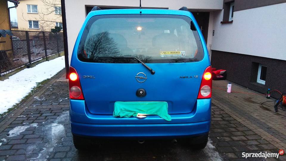opel agila 12 niebieski