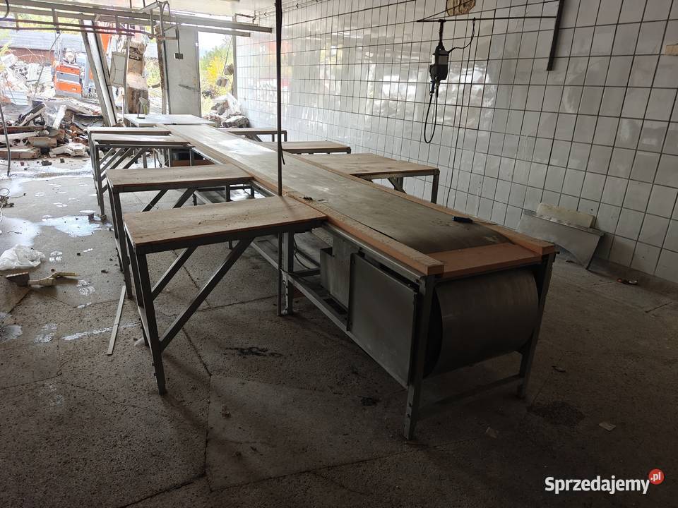 Stół rozbiorowy linia z taśmą nierdzewną śląskie Tarnowskie Góry