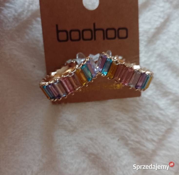 Boohoo Tęczowe Kolczyki bogato zdobione koła Kraków sprzedam