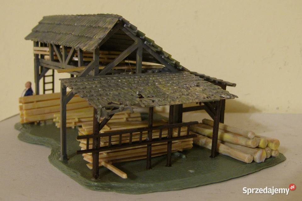 Domek na makietę 40 kolejka skala H0 łódzkie Łódź