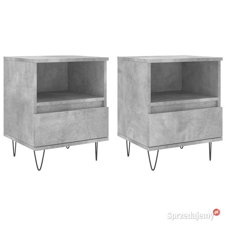 Szafki nocne 2 szarość betonu 40x35x50 WM830629 Warszawa