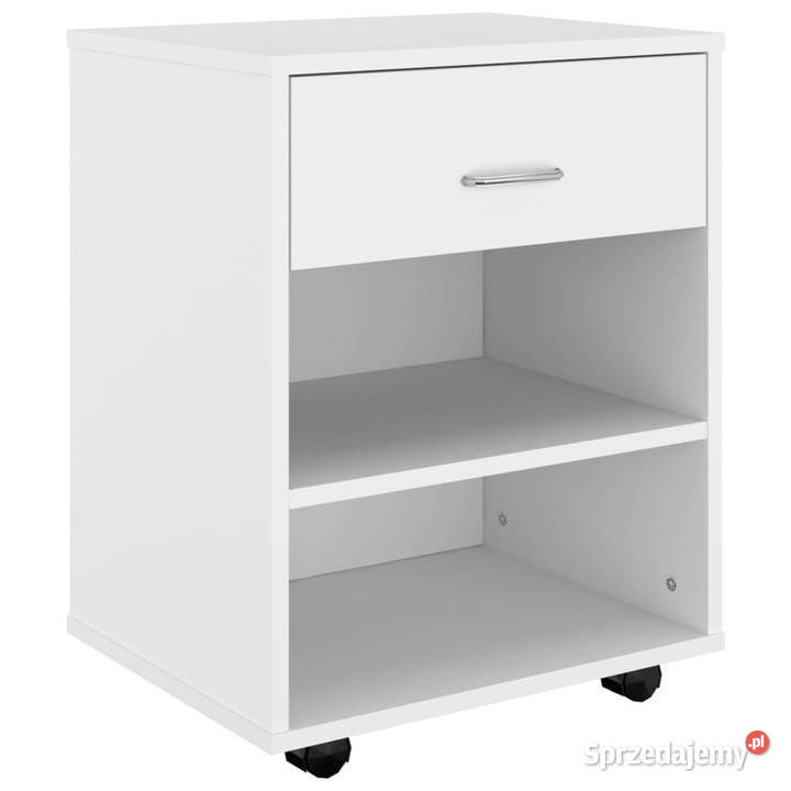 Szafka na kółkach biała 46x36x59 materiał mazowieckie Warszawa