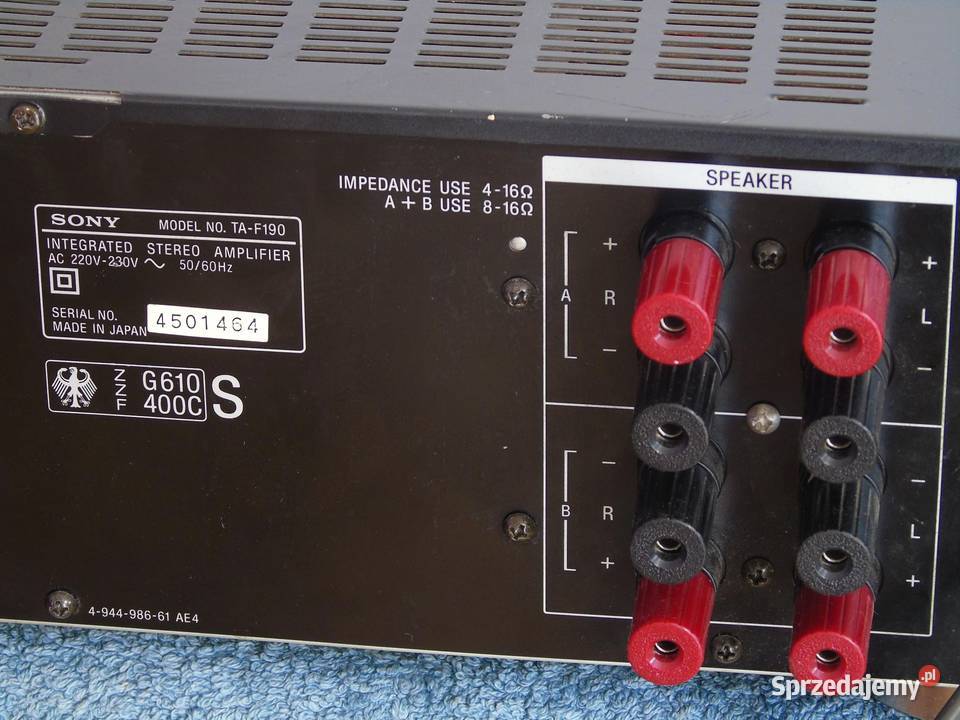 Wzmacniacz Sony TAF190 sprawny i ładny WYSYŁKA podkarpackie