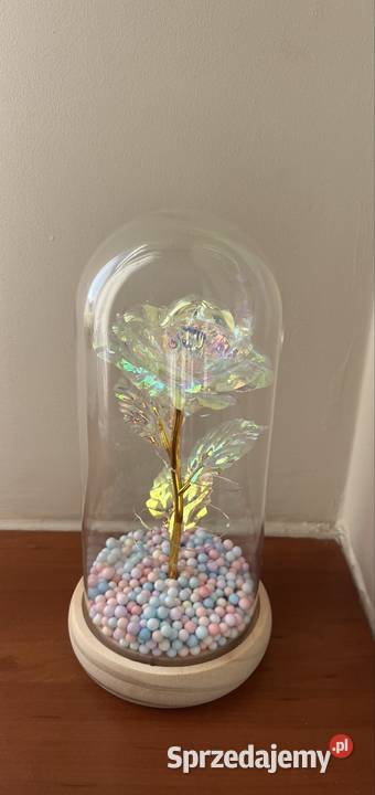 Lampka Róża w szkle Warszawa sprzedam