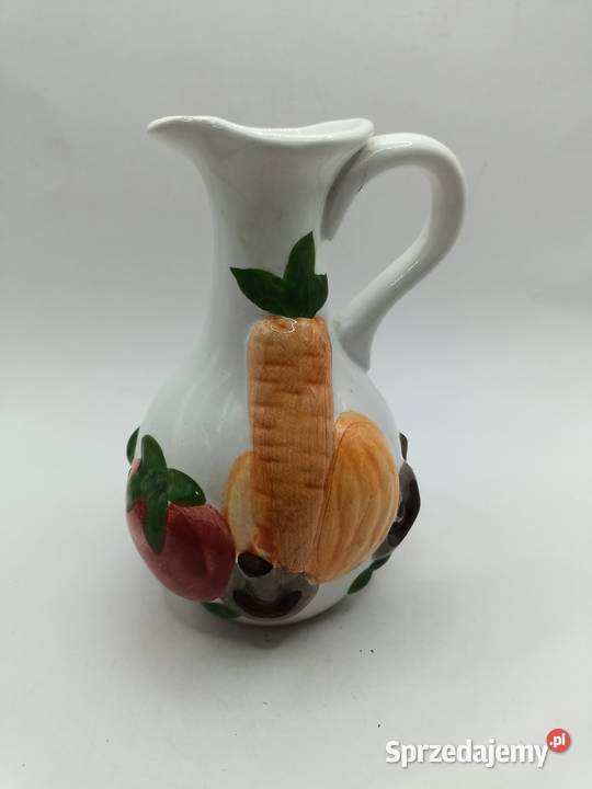 Dzbanek na olej ocet porcelana sielski styl