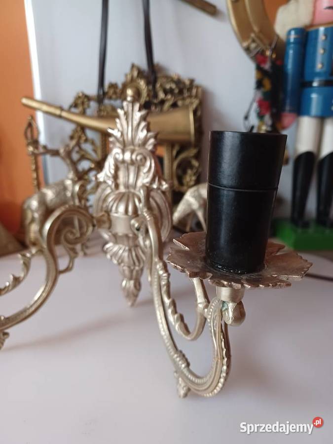 Kinkiet mosiężny Mosiądz Kolekcja Poznań