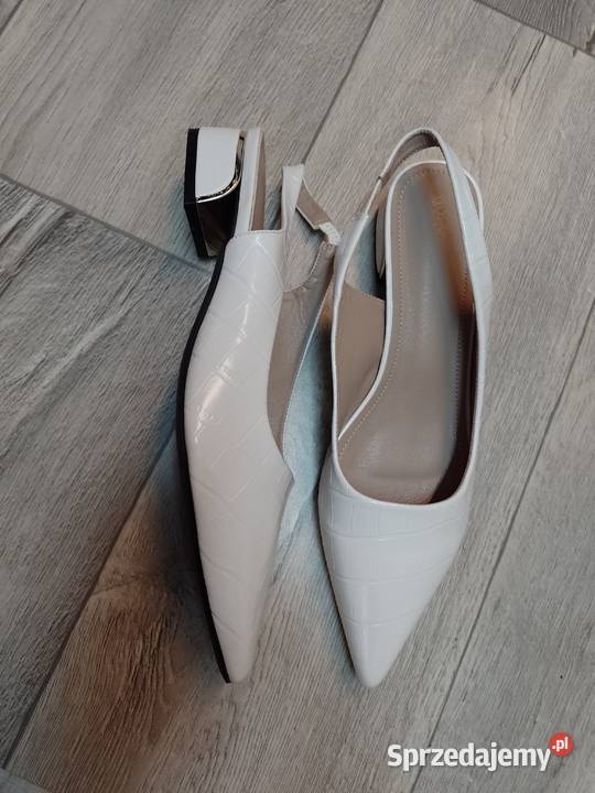 40 Ekskluzywne białe baleriny czółenka Kraków