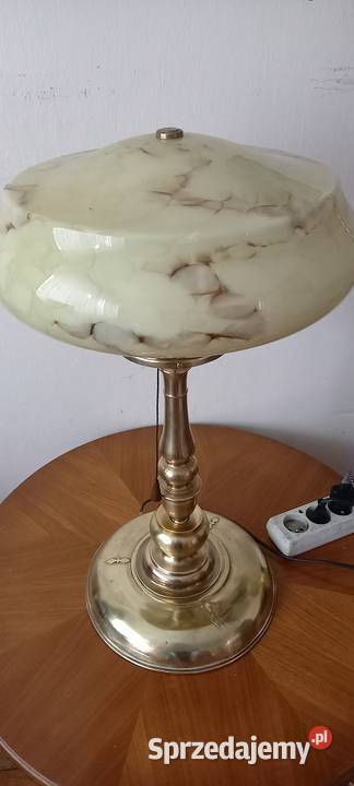 Piękna mosiężna lampa w stylu Art Deco duży sprzedam