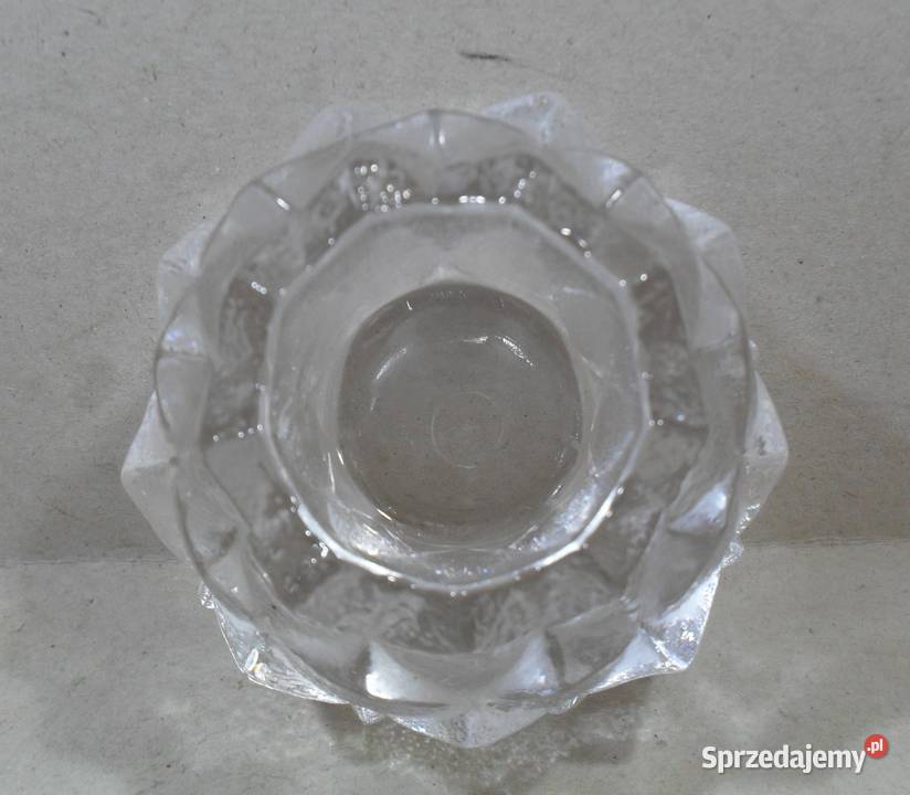 Orrefors Świeczniki Krystałowe Kotte Szyszka 2 Warszawa