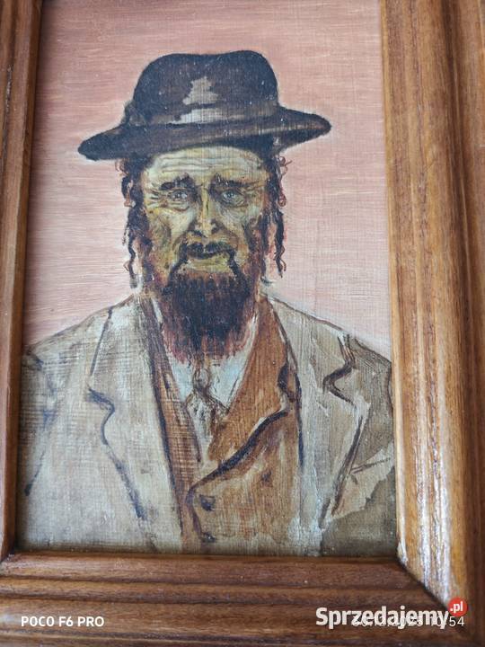 ObrazŻydIzraelitaportret w ramie unikat