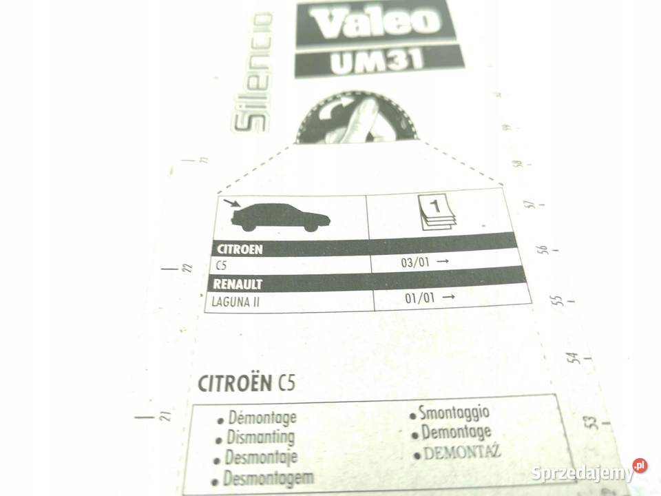 PIÓRO WYCIERACZKI TYŁ CITROEN C5 LAGUNA II VALEO Ramiona wycieraczek sprzedam