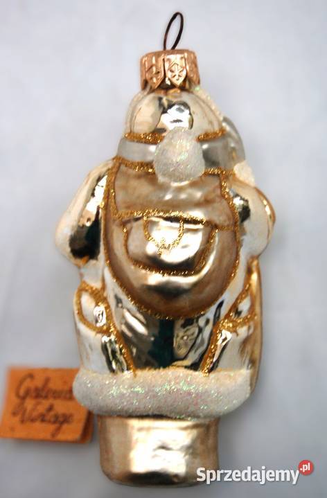 Bombka szklana ręcznie malowana figurka św lubelskie Lublin