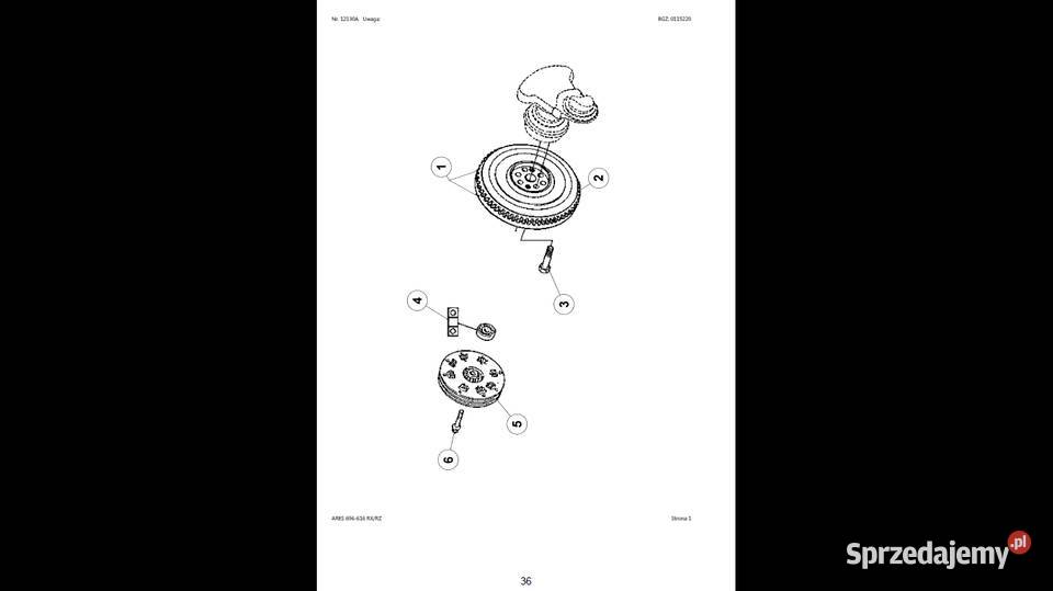 CLAASRENAULT ARES 696616 RXRZ katalog części Gdańsk