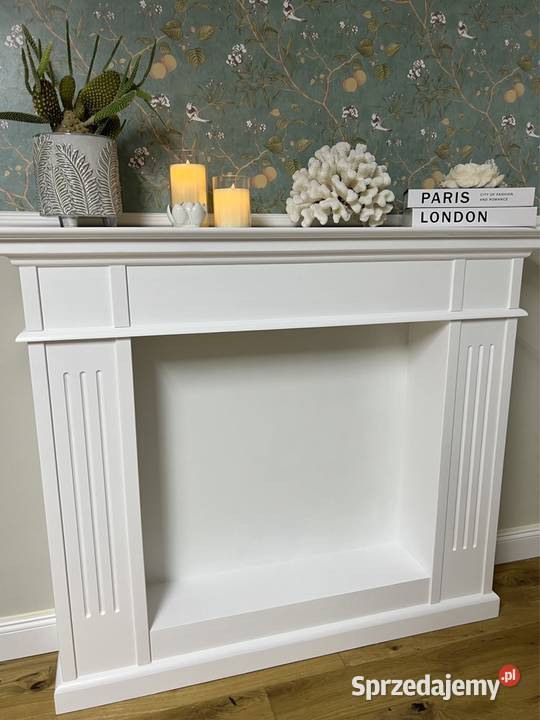 Drewno kominek atrapa portal kominkowy Konsola Warszawa