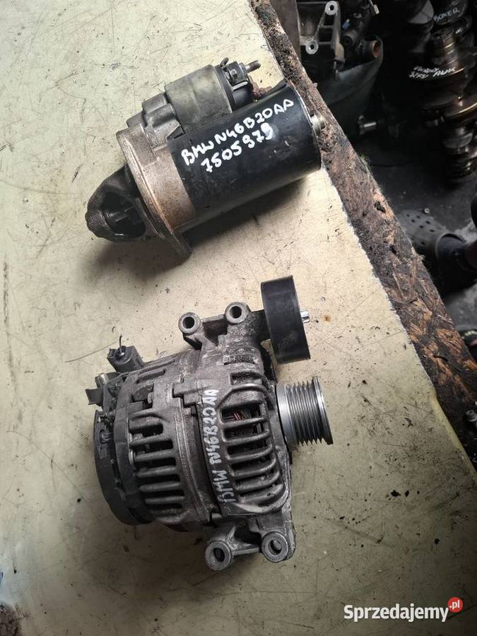 BMW E46 20 B N46B20AA rozrusznik alternator Układ elektryczny silnika Kielce