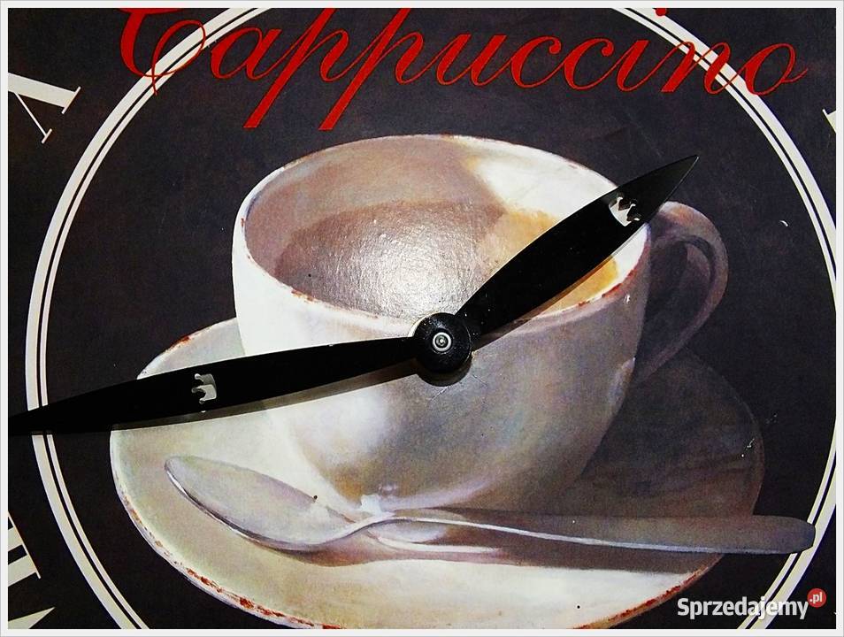 Zegar ścienny filiżanka Cappucino do kuchni lubuskie Żary